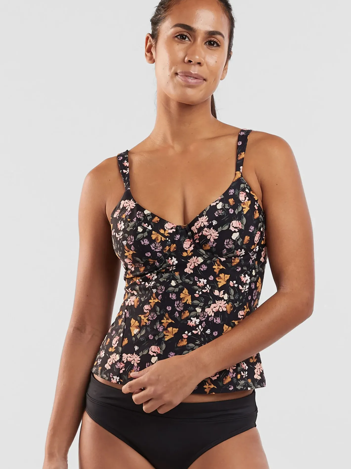 Title Nine Bodacious 2.0 Underwire Tankini Top - English Garden>Women Tankini Tops