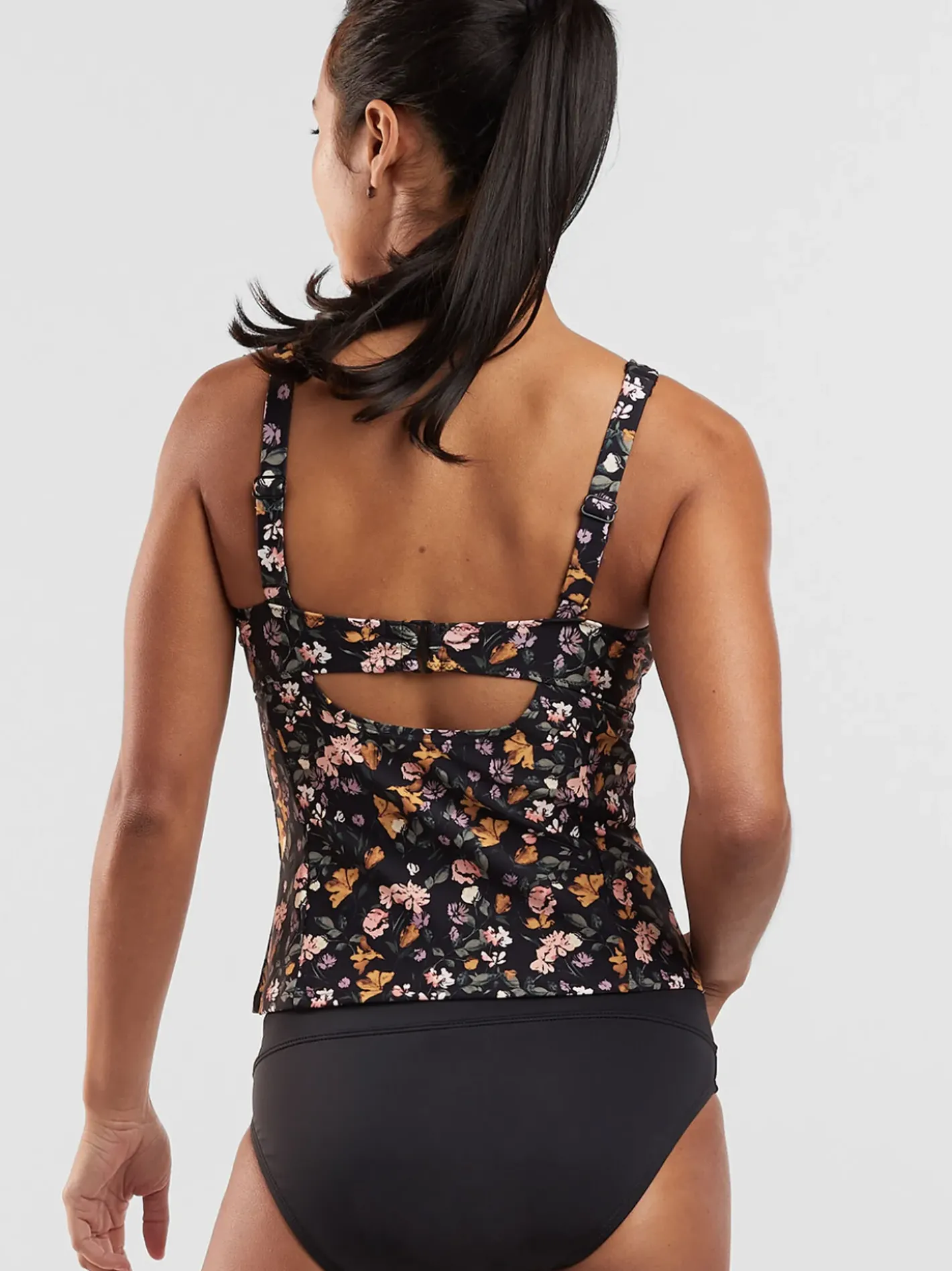 Title Nine Bodacious 2.0 Underwire Tankini Top - English Garden>Women Tankini Tops