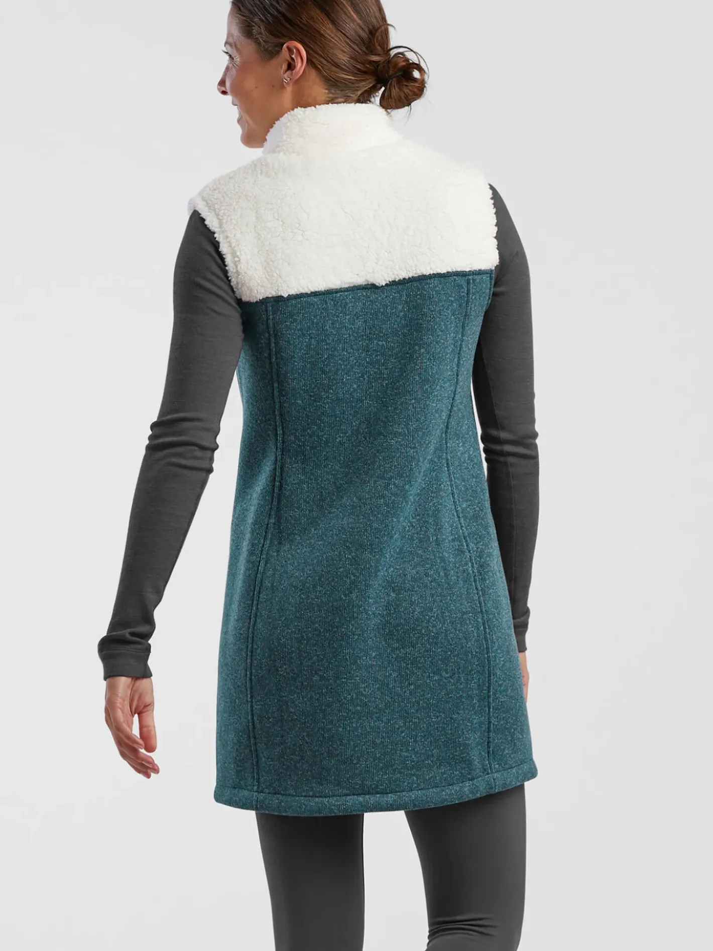 Title Nine Callitrix Fleece Vest Dress>Women Dresses