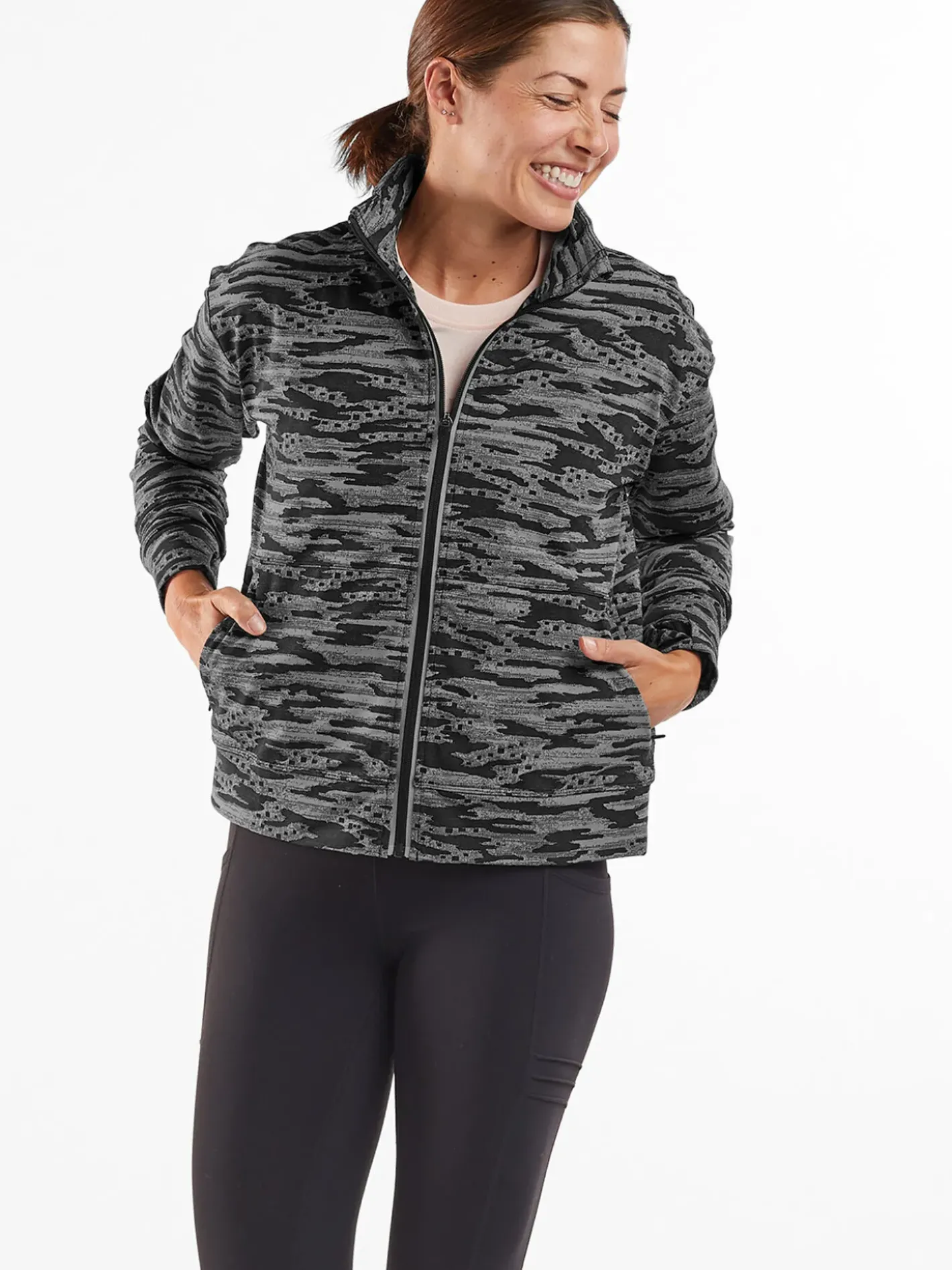 Title Nine Daily Decathlon Full Zip Jacket - Headlands>Women Hoodies & Sweatshirts