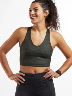 Title Nine Forward Motion Reversible Crop Top>Women Sports Bras