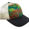 Title Nine Galleria Trucker Hat - Paintbrush Flower>Women Hats, Scarves, Gloves