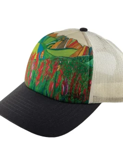 Title Nine Galleria Trucker Hat - Paintbrush Flower>Women Hats, Scarves, Gloves