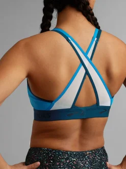 Title Nine Goldilocked Cross Back Sports Bra><noscript><img width=