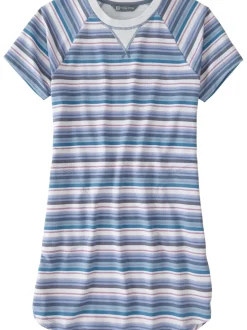 Title Nine Hideaway Sweatshirt Dress - Horizon Stripe>Women Dresses