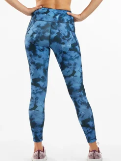 Title Nine Mad Dash Reversible 7/8 Running Tights - Aurora><noscript><img width=