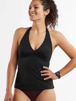 Title Nine Makai Halter Tankini Top - Solid>Women Tankini Tops