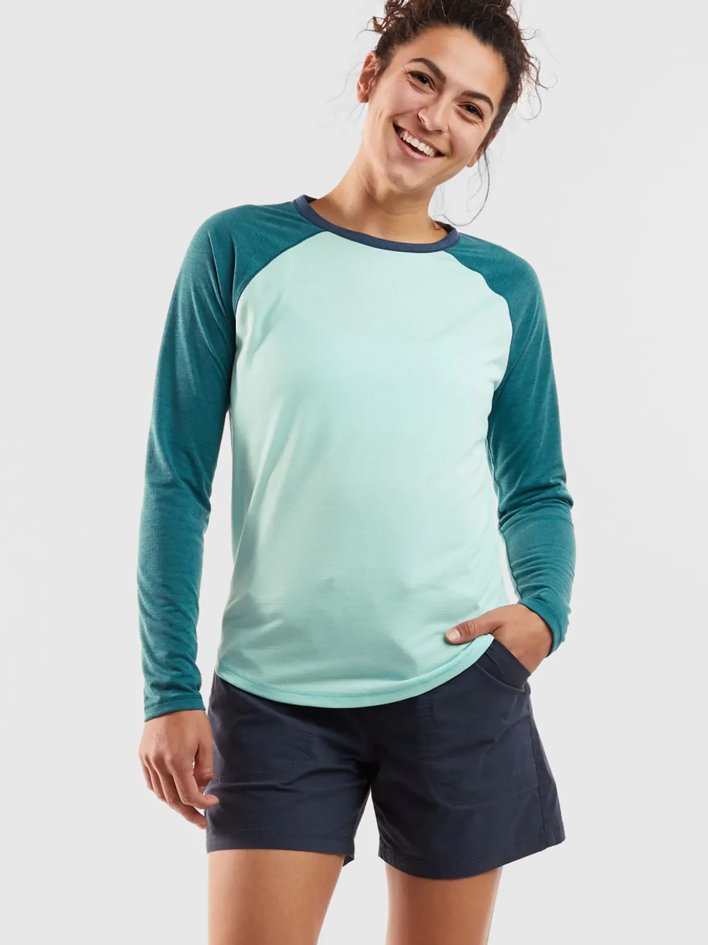 Title Nine Notton™ Long Sleeve Baseball Tee>Women Long Sleeve Tops