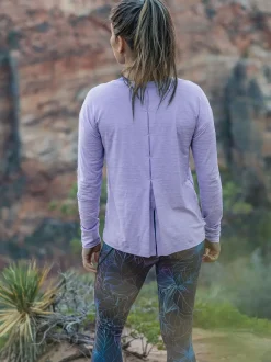 Title Nine Phoenix Pleat Back Long Sleeve Top><noscript><img width=