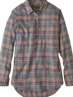 Title Nine Plaiditude Droptail Shirt>Women Long Sleeve Tops