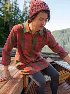 Title Nine Plaiditude Heavyweight Flannel Shirtdress>Women Dresses