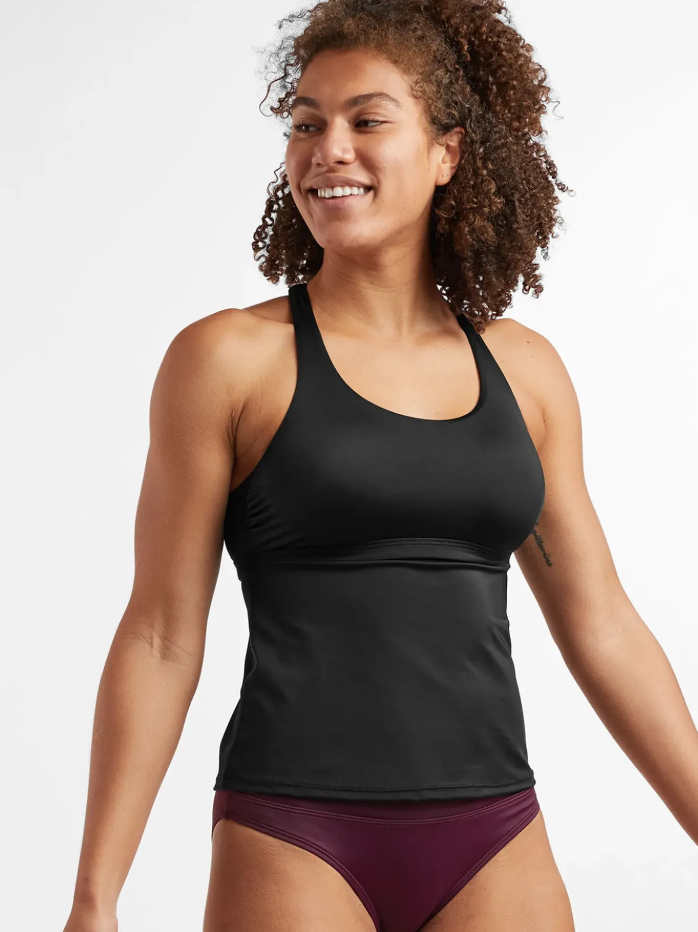 Title Nine Real Deal Tankini Top - Solid>Women Tankini Tops