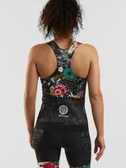 Title Nine Ride Relentless Cycling Tank Top - Night Garden><noscript><img width=