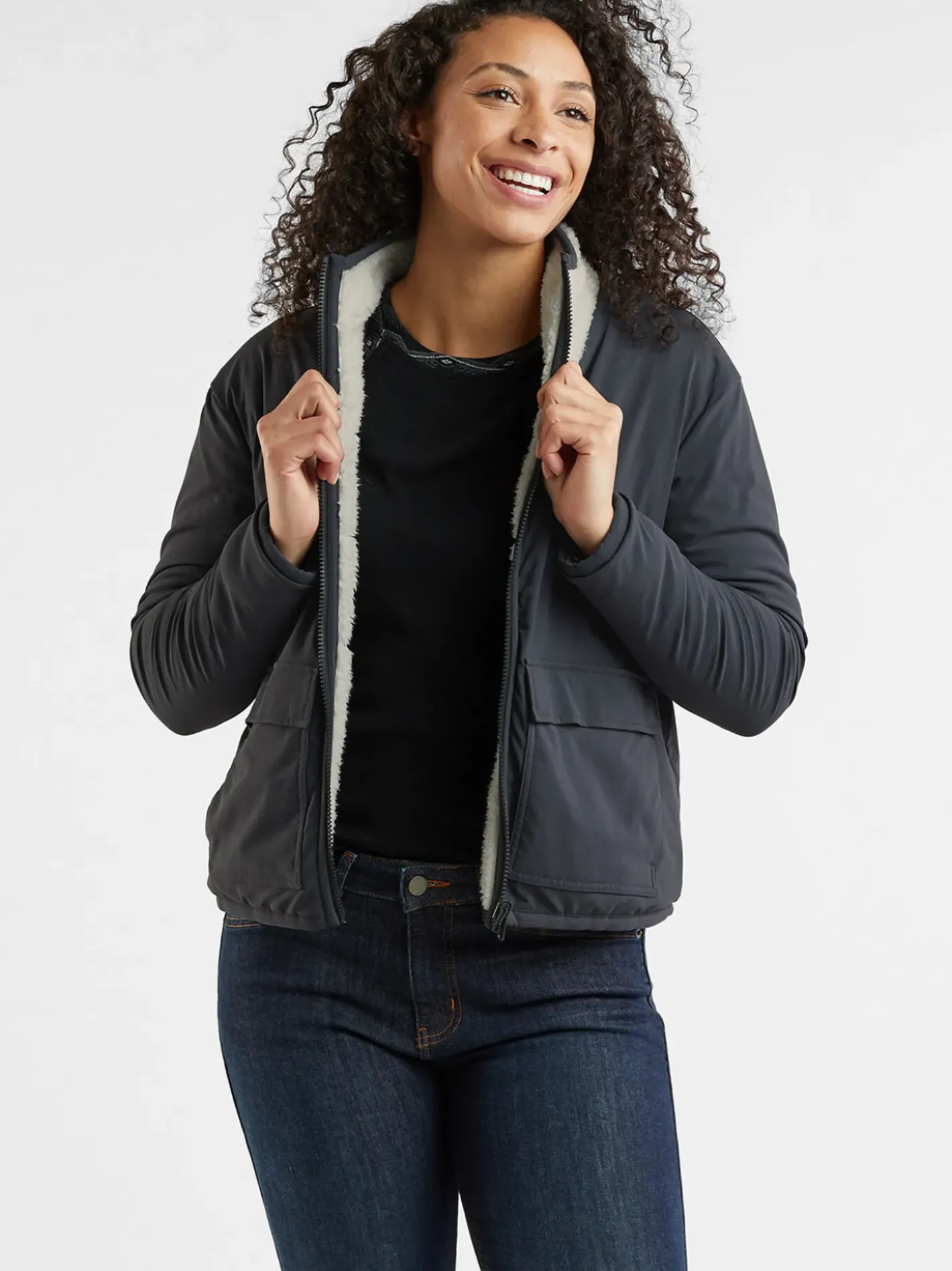Title Nine Rushmore Reversible Sherpa Jacket>Women Jackets