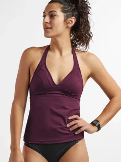 Title Nine Set It And Forget It Halter Tankini Top>Women Tankini Tops