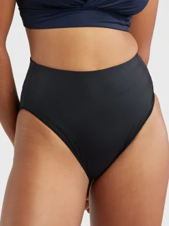 Title Nine Streamline High Waisted Bikini Bottom - Solid><noscript><img width=