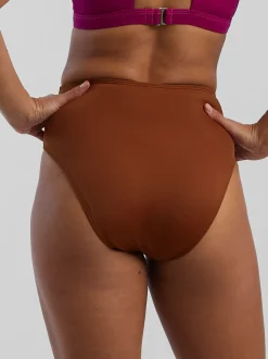 Title Nine Streamline High Waisted Bikini Bottom - Solid><noscript><img width=