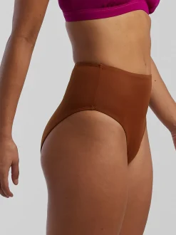 Title Nine Streamline High Waisted Bikini Bottom - Solid><noscript><img width=