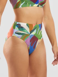 Title Nine Streamline High Waisted Bikini Bottom - Bora Bora><noscript><img width=