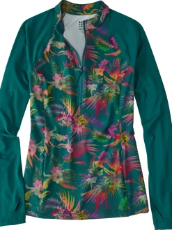 Title Nine Sunbuster 1/4 Zip Long Sleeve Sun Shirt - Molokai>Women Rash Guards, Sun Shirts & Swim Shirts