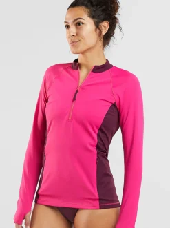 Title Nine Sunbuster 1/4 Zip Long Sleeve Sun Shirt - Solid><noscript><img width=