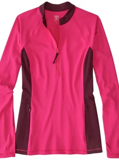Title Nine Sunbuster 1/4 Zip Long Sleeve Sun Shirt - Solid><noscript><img width=
