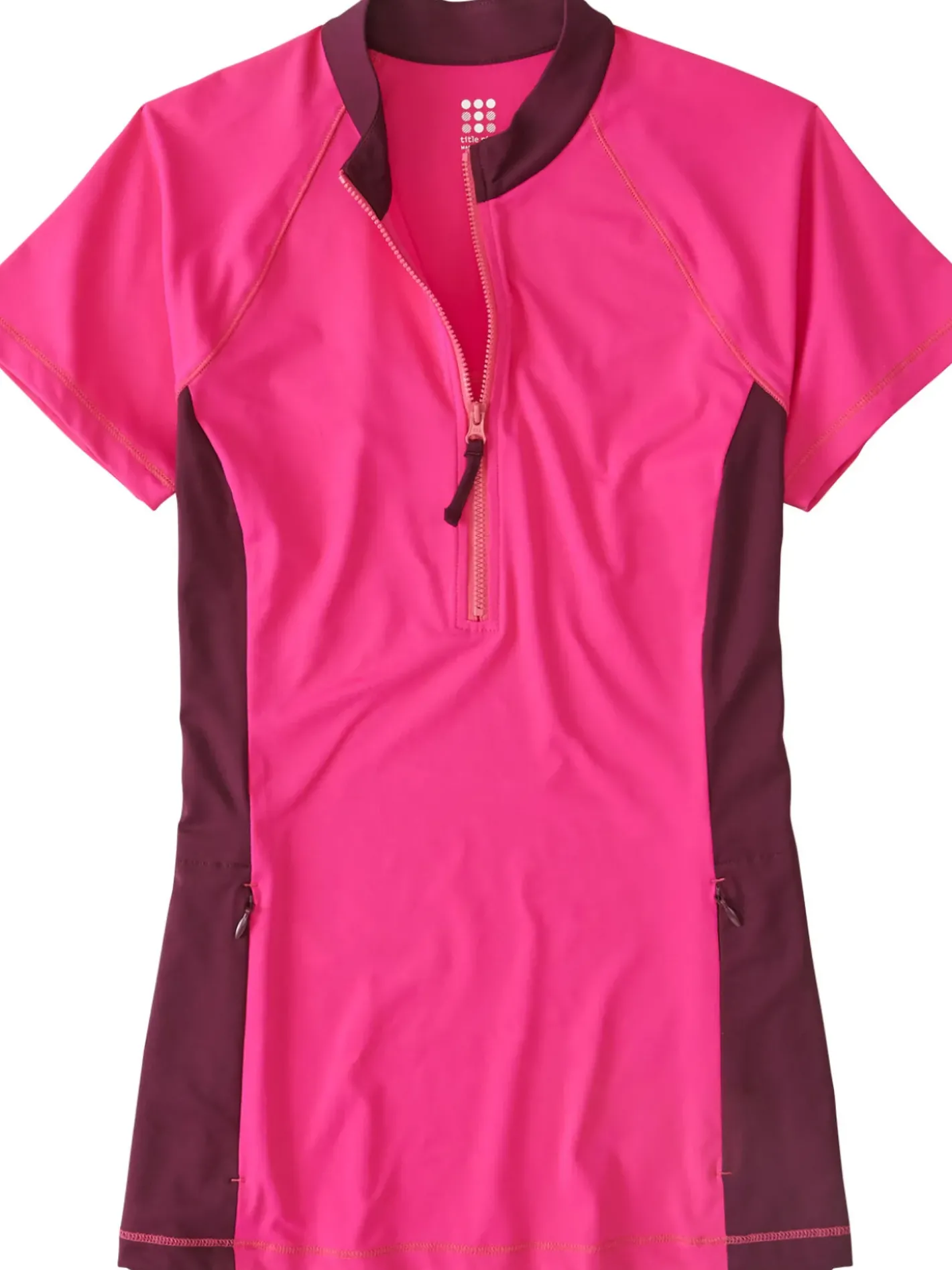 Title Nine Sunbuster 1/2 Zip Short Sleeve Sun Shirt - Solid>Women Rash Guards, Sun Shirts & Swim Shirts