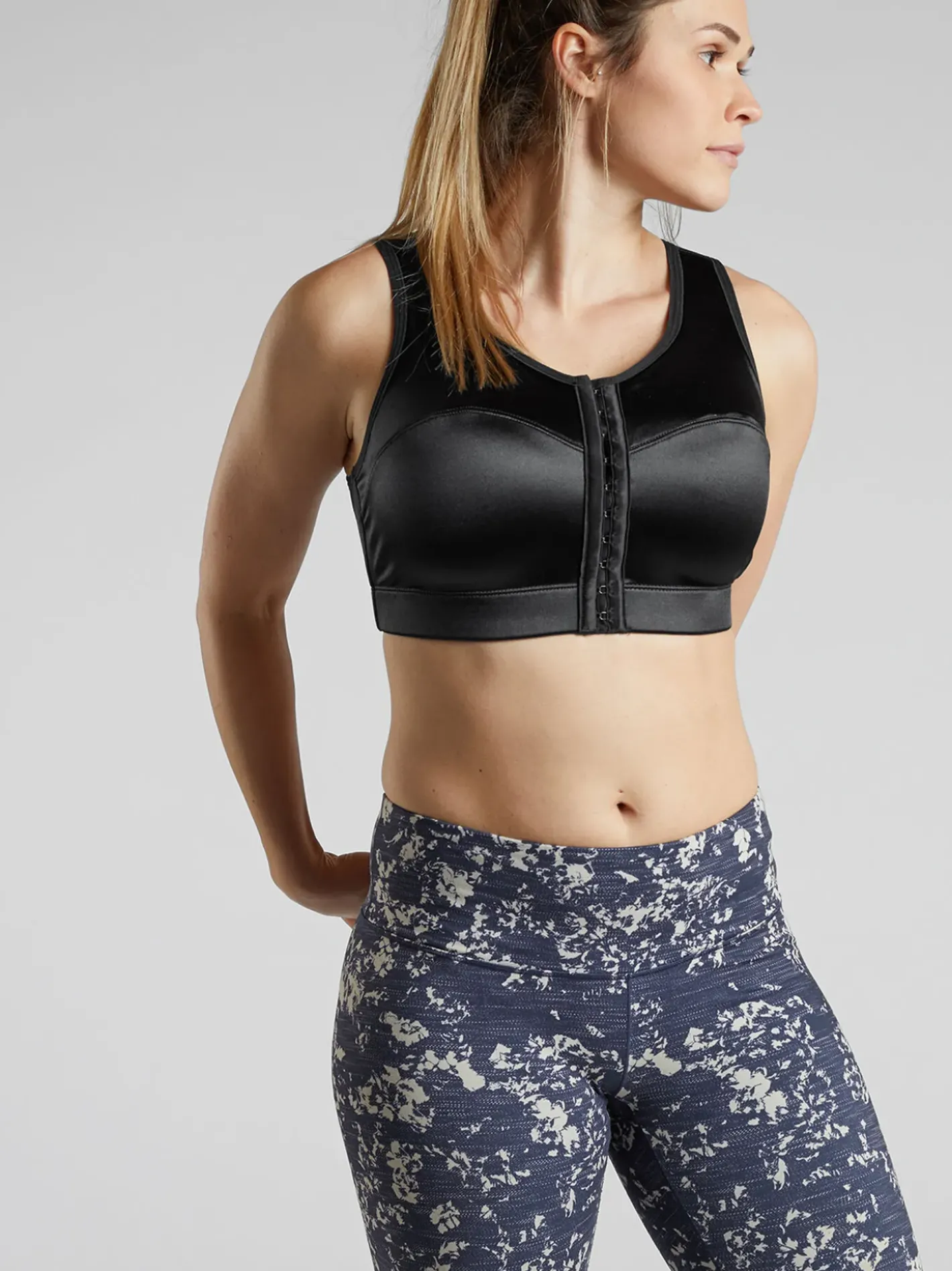 Title Nine The Last Resort Front Close Sports Bra>Women Sports Bras