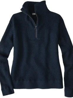Title Nine Woolicious Waffle 1/4 Zip Sweater - Solid>Women Long Sleeve Tops