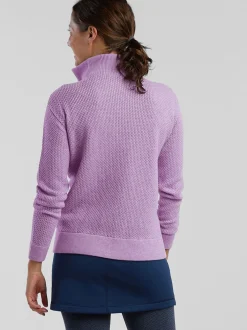 Title Nine Woolicious Waffle 1/4 Zip Sweater - Solid><noscript><img width=